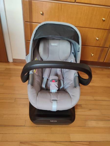 Inglesina κάθισμα αυτοκινήτου electa (40-75cm) buttery beige/η βαση του ειναι με ζώνη 3 σημείων αυτοκινήτου/ εχει και δευτερη επλογη με βαση Darwin i-Size νεα οδηγια